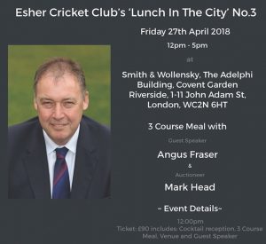 Esher CC Lunch In The City @ Smith & Wollensky | England | United Kingdom